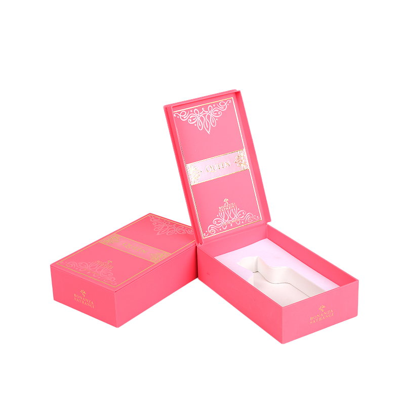 Парфюмная коробка с чистой пустыней с золотой горячей штампочки