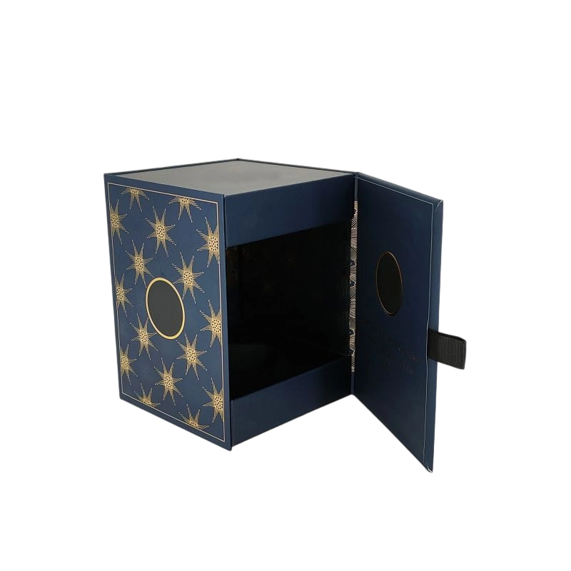 Роскошные жесткие парфюмерные коробки с собственным логотипом золотой фольги и элегантным лотком EVA HP002
