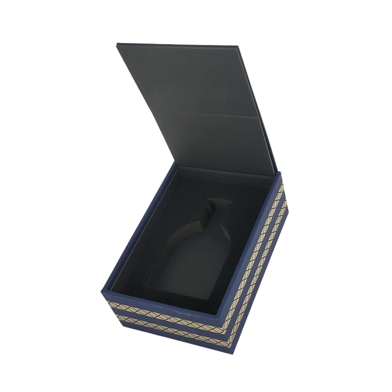 Роскошная парфюмерная коробка с индивидуальной золотой фольгой и подносом EVA для дополнительной защиты HP018